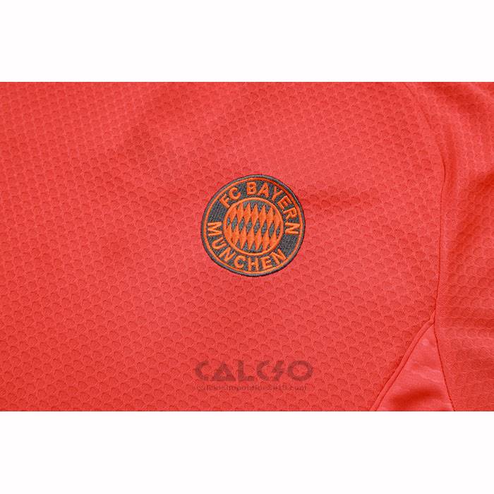 Tuta da Track Bayern Monaco Manica Corta 2025-2026 Arancione - Pantaloncini